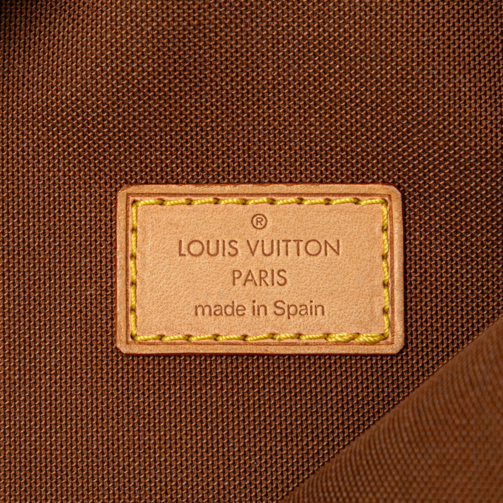 Louis Vuitton Monogram Pochette Ganju Body Bag Waist M51870 Brown PVC Leather Men's LOUIS VUITTON