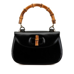 Gucci Bamboo Handbag 000 926 0633 Black Leather Women's GUCCI