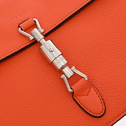 GUCCI New Jackie Orange 362971 Women's Leather Shoulder Bag