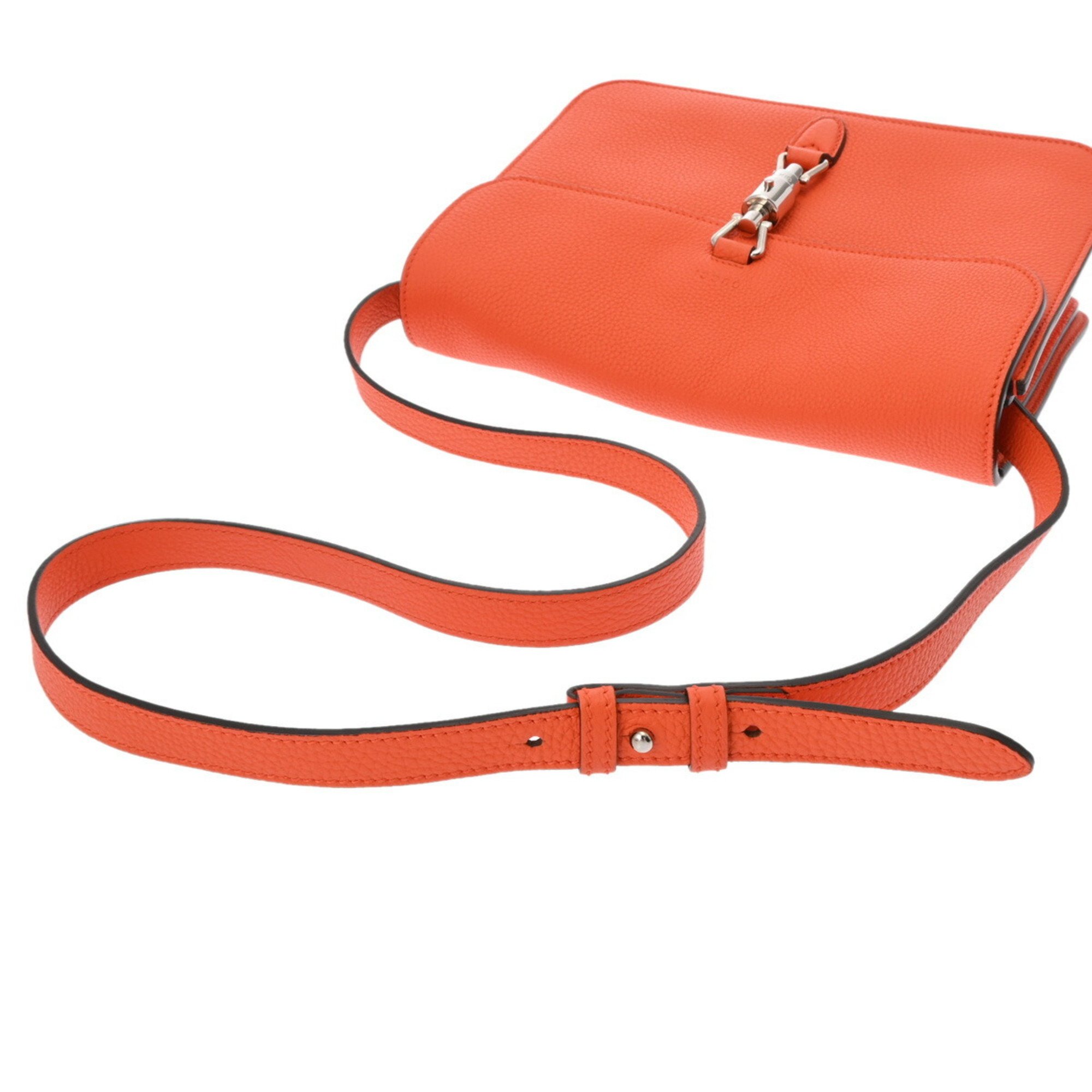 GUCCI New Jackie Orange 362971 Women's Leather Shoulder Bag