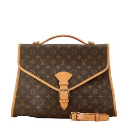 Louis Vuitton Monogram Beverly PM Handbag Shoulder Bag M51121 Brown PVC Leather Women's LOUIS VUITTON