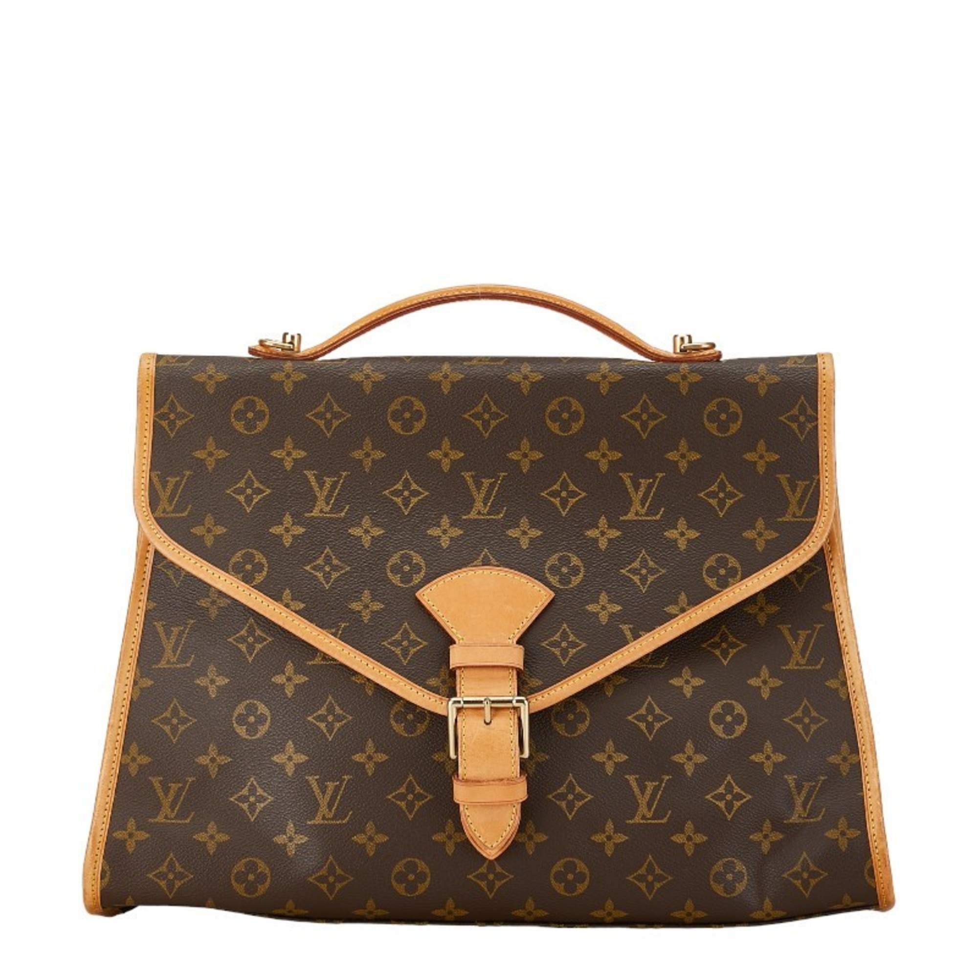 Louis Vuitton Monogram Beverly PM Handbag Shoulder Bag M51121 Brown PVC Leather Women's LOUIS VUITTON