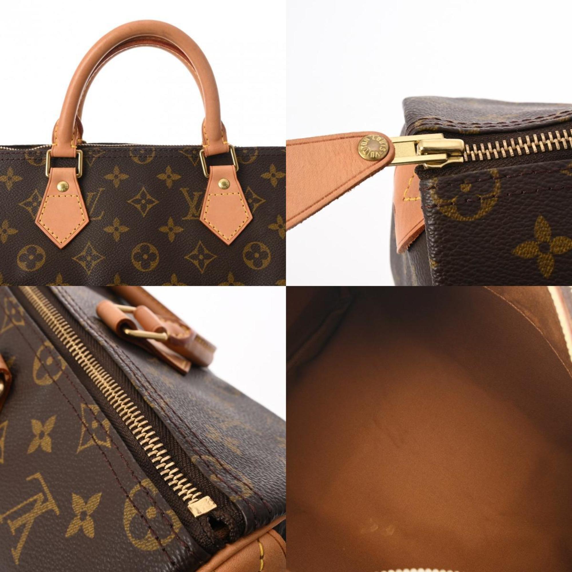 LOUIS VUITTON Louis Vuitton Monogram Speedy 35 Brown M41524 Women's Canvas Handbag