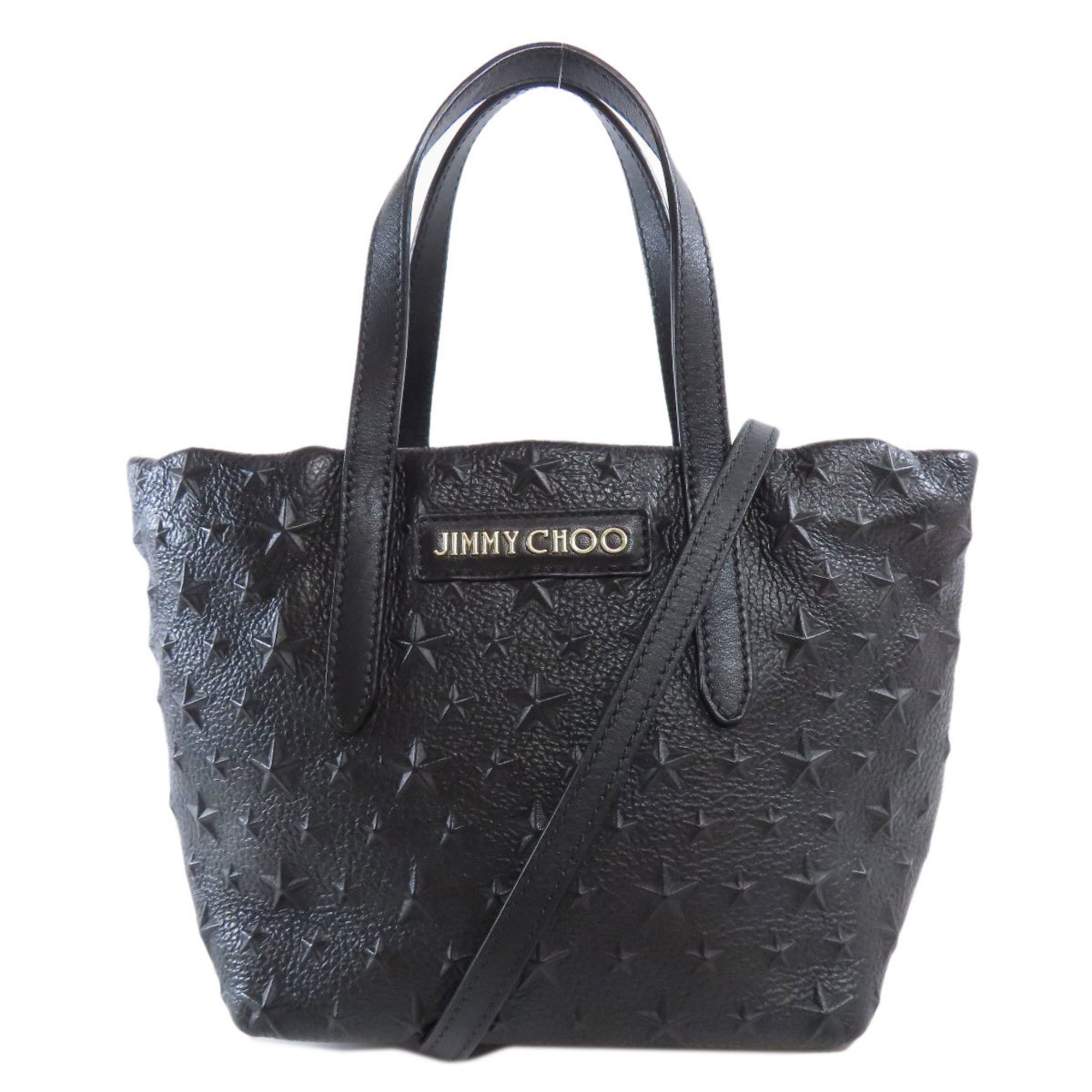 Jimmy Choo Star Motif Handbag Leather Women's