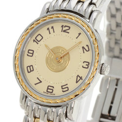 Hermes SE4.220 Serie Watch Stainless Steel SSxGP Ladies HERMES