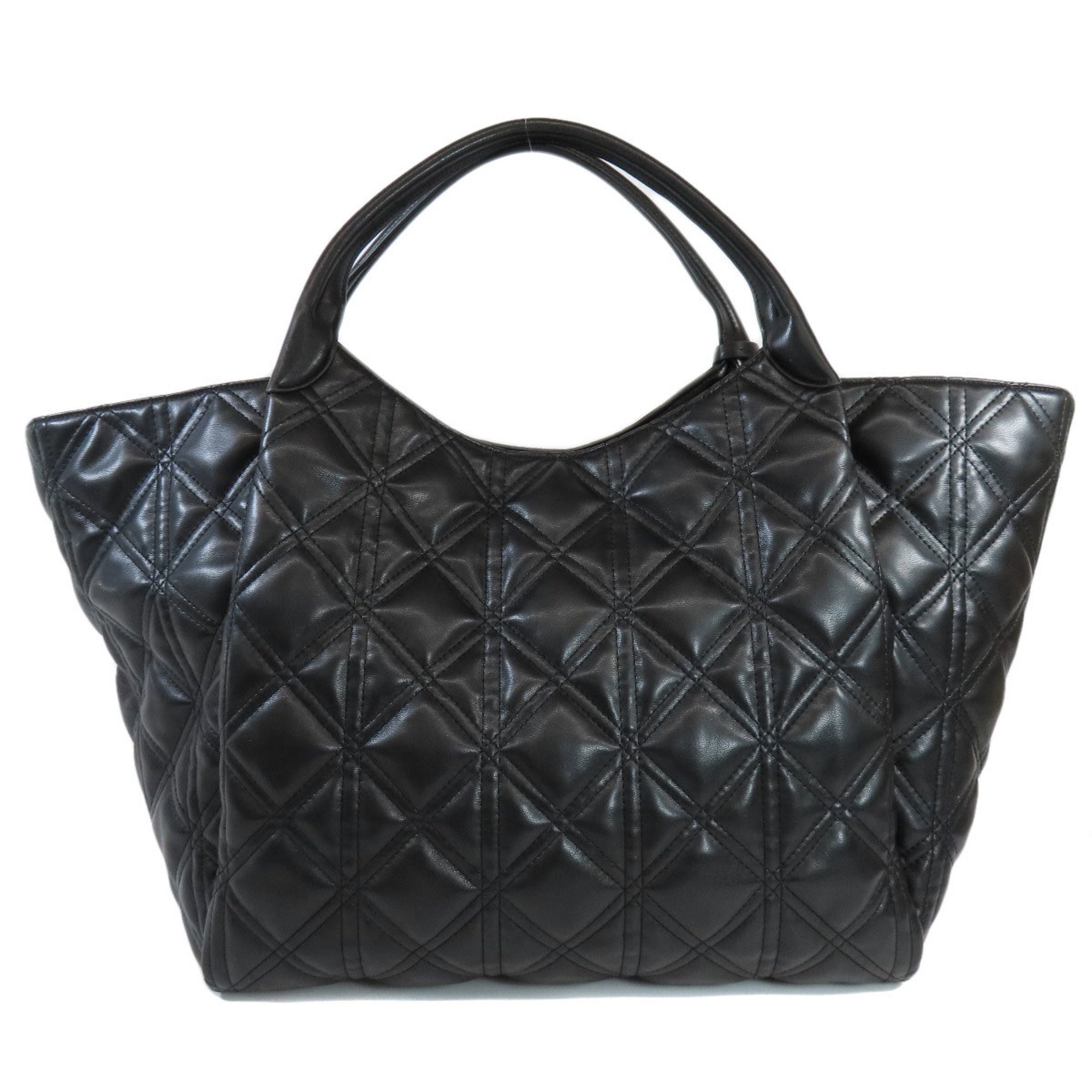 Emporio Armani Shopper Tote Bag in Quilted Nappa Leather Effect Fabric Women's