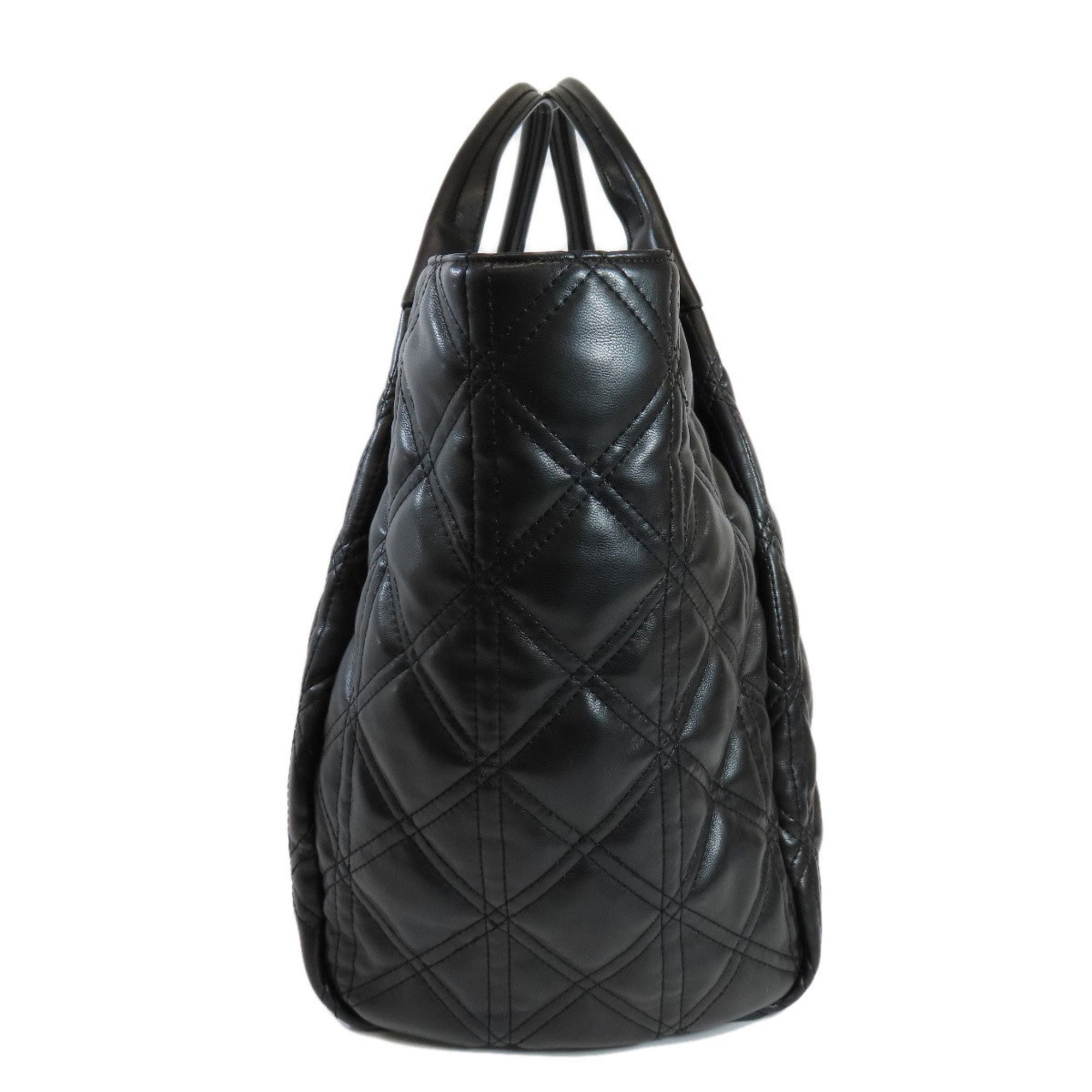 Emporio Armani Shopper Tote Bag in Quilted Nappa Leather Effect Fabric Women's