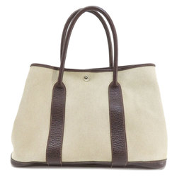 Hermes Garden PM Marron Tote Bag Toile H Women's HERMES