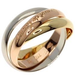 Cartier Trinity #53 Ring, K18 Yellow Gold, K18WG, K18PG, Women's, CARTIER