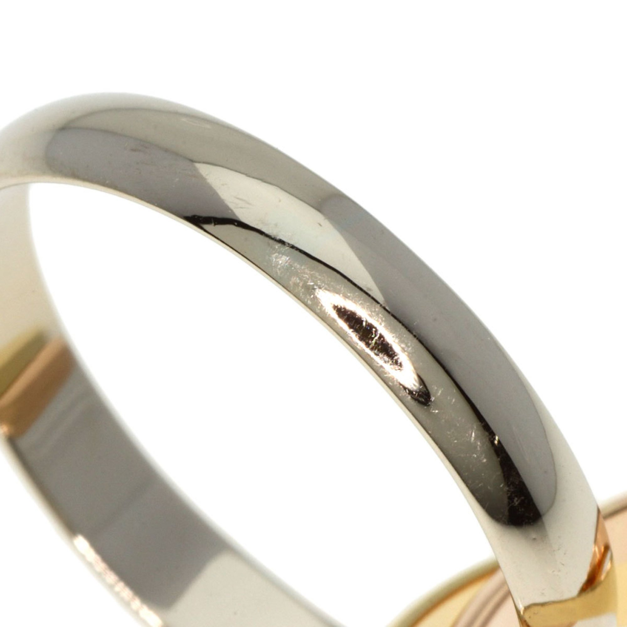 Cartier Trinity #53 Ring, K18 Yellow Gold, K18WG, K18PG, Women's, CARTIER