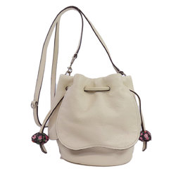 Coach F57543 Flower Shoulder Bag Leather Women's COACH