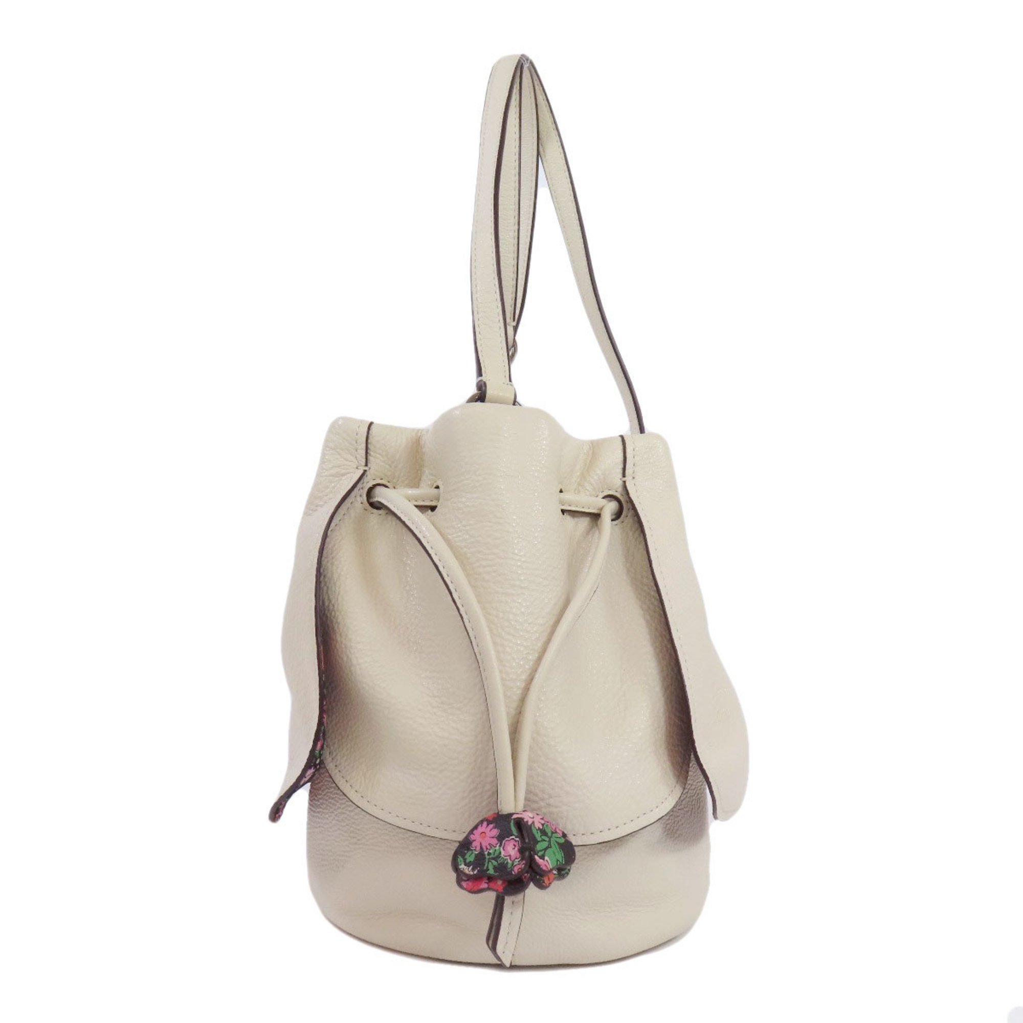 Coach F57543 Flower Shoulder Bag Leather Women's COACH