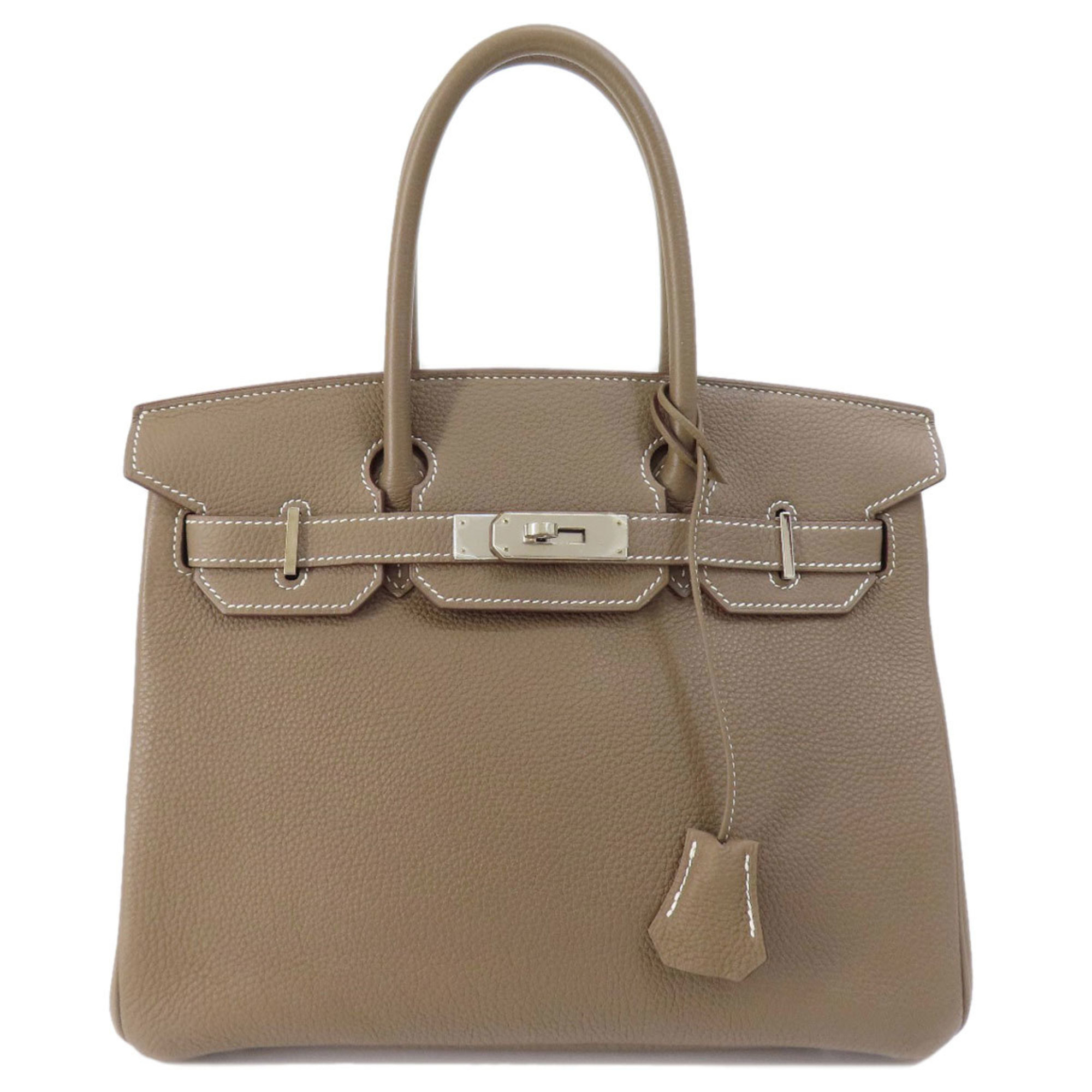 Hermes Birkin 30 Etoupe Handbag Togo Women's HERMES