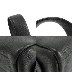 PRADA 1BB078 Punching Handbag Calf Leather Women's