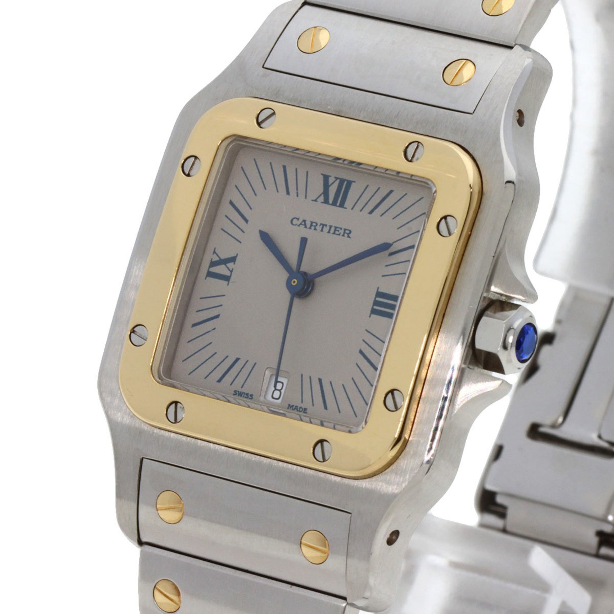 Cartier W20023C4 Santos Galbe LM Watch Stainless Steel SSxK18YG Men's CARTIER