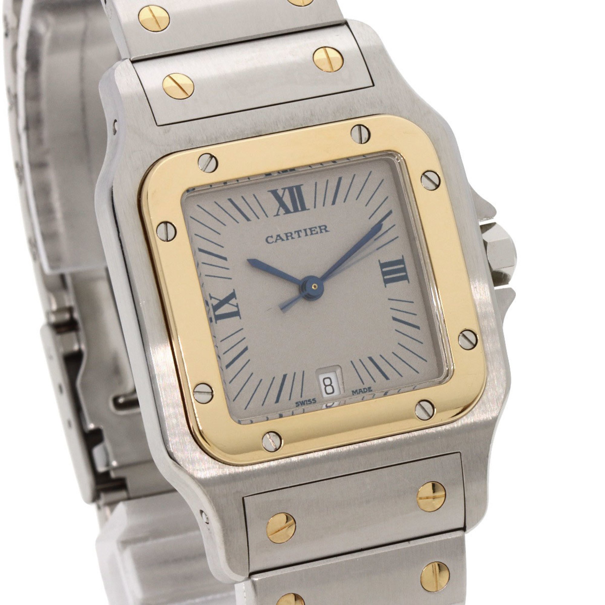 Cartier W20023C4 Santos Galbe LM Watch Stainless Steel SSxK18YG Men's CARTIER