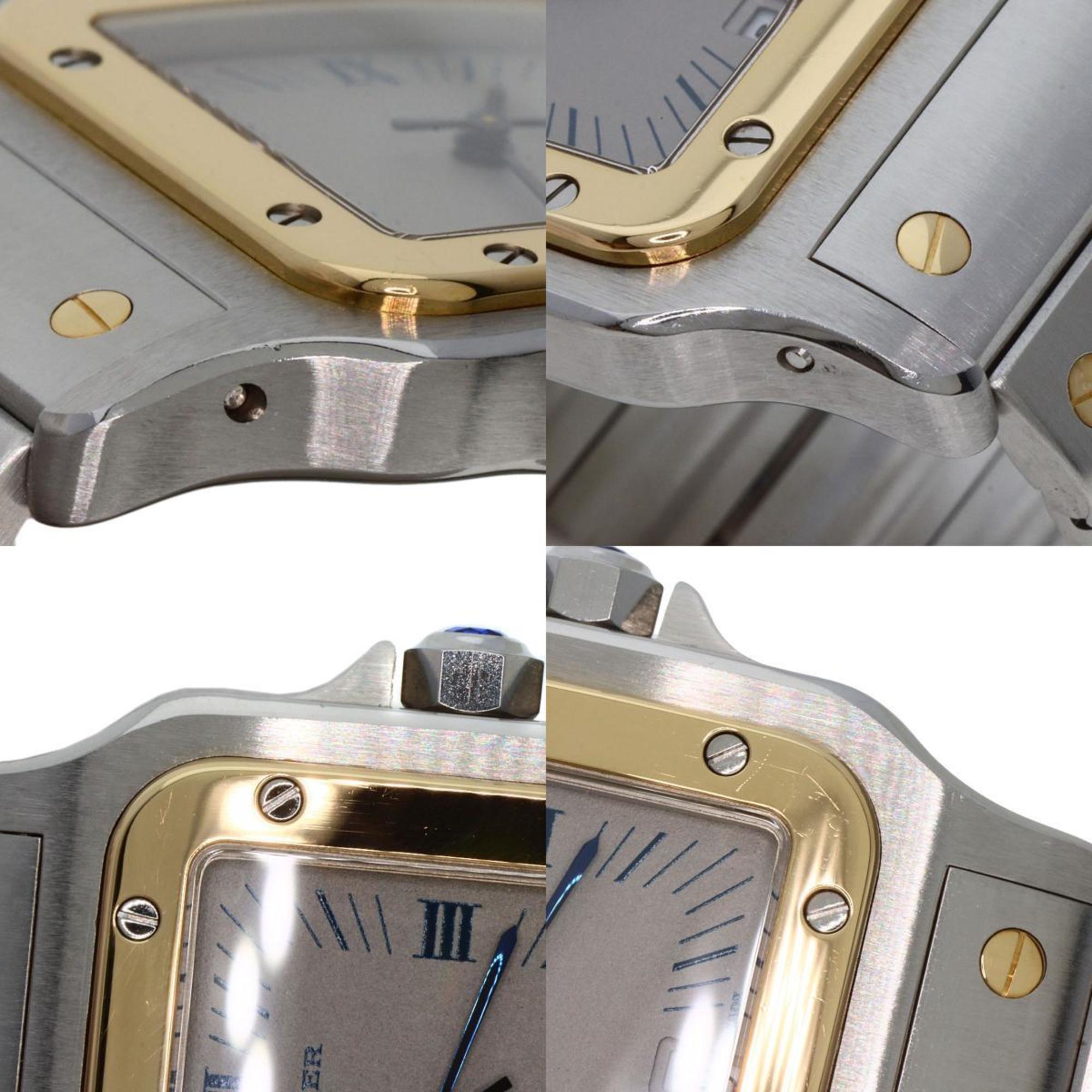 Cartier W20023C4 Santos Galbe LM Watch Stainless Steel SSxK18YG Men's CARTIER