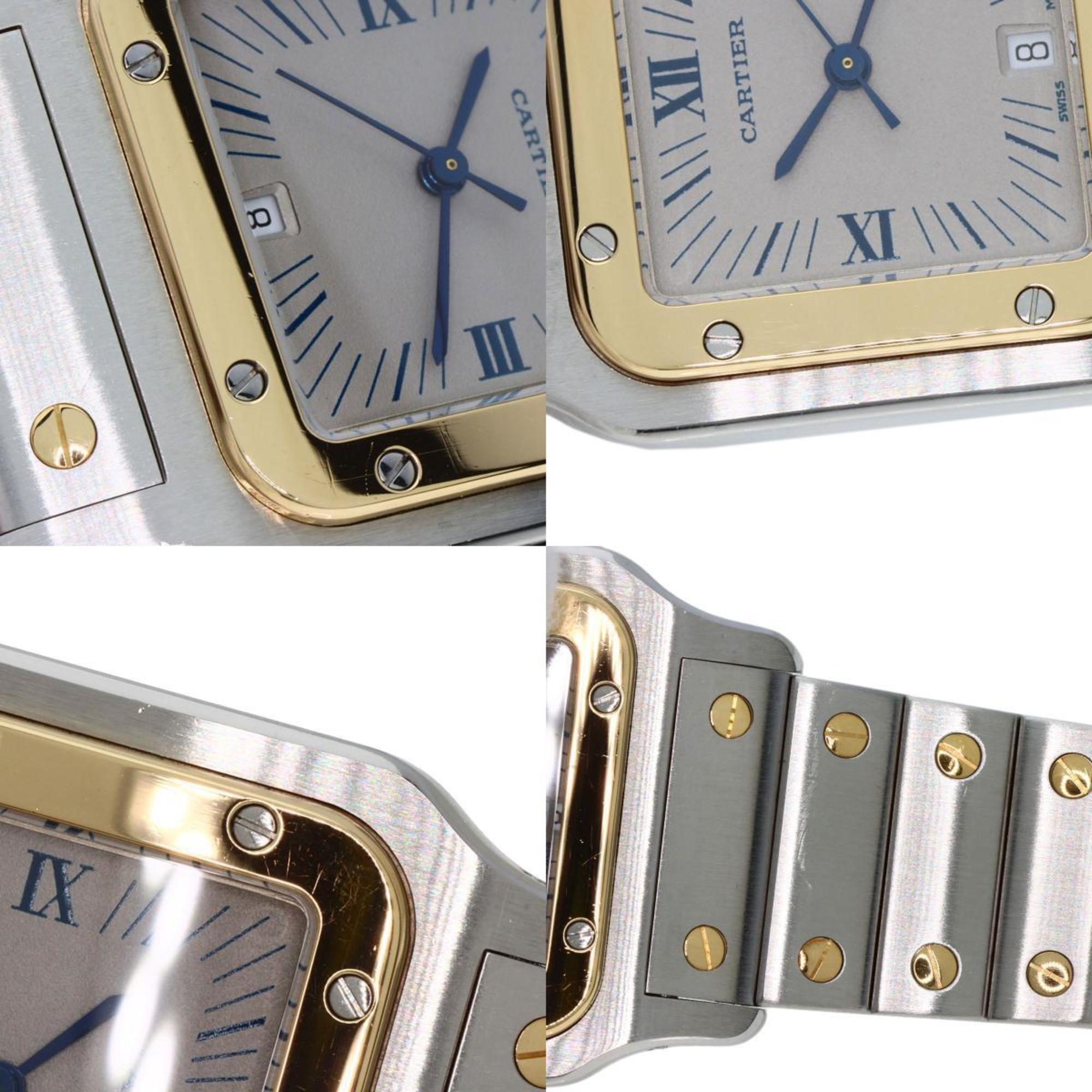 Cartier W20023C4 Santos Galbe LM Watch Stainless Steel SSxK18YG Men's CARTIER