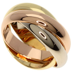 Cartier Trinity MM #48 Ring, K18 Yellow Gold, K18WG, K18PG, Women's, CARTIER