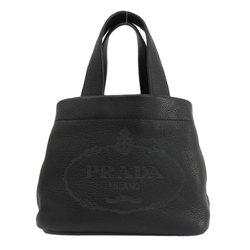 PRADA 1BG390 Punching Handbag Calf Leather Women's