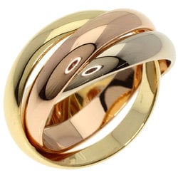 Cartier Trinity MM #51 Ring, K18 Yellow Gold, K18WG, K18PG, Women's, CARTIER