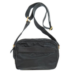 Prada shoulder bag with metal fittings, nylon material, for women, PRADA