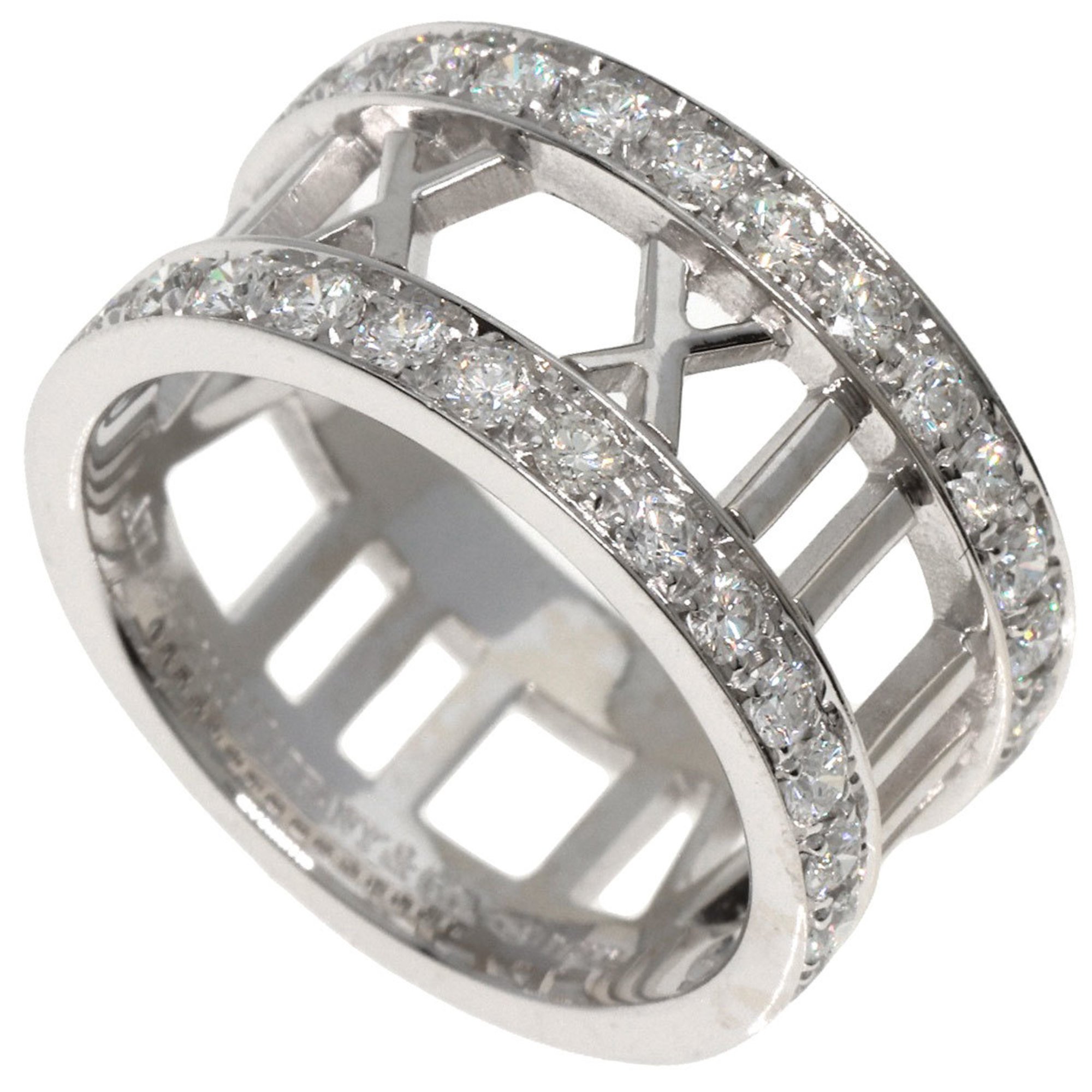 Tiffany Atlas Diamond Ring, 18K White Gold, Women's, TIFFANY&Co.