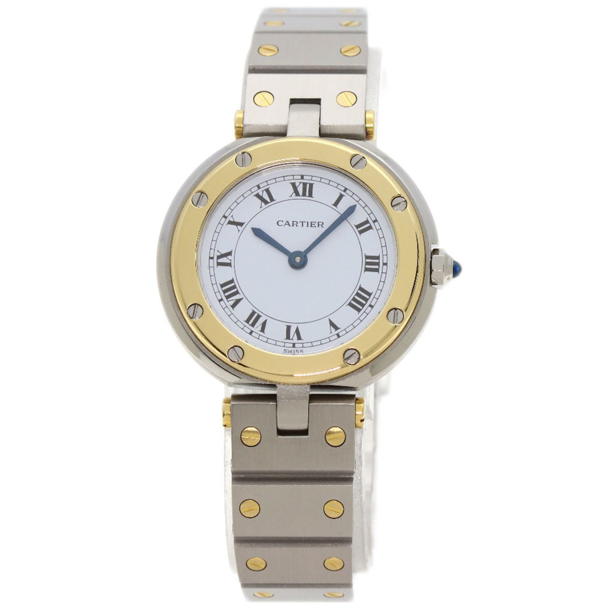 Cartier Santos Round SM Watch Stainless Steel SSxK18YG K18YG Women's CARTIER