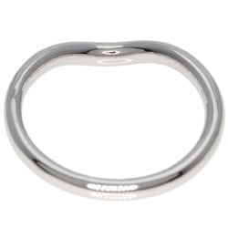 Tiffany & Co. Curved Band Diamond Ring, Platinum PT950, Women's, TIFFANY