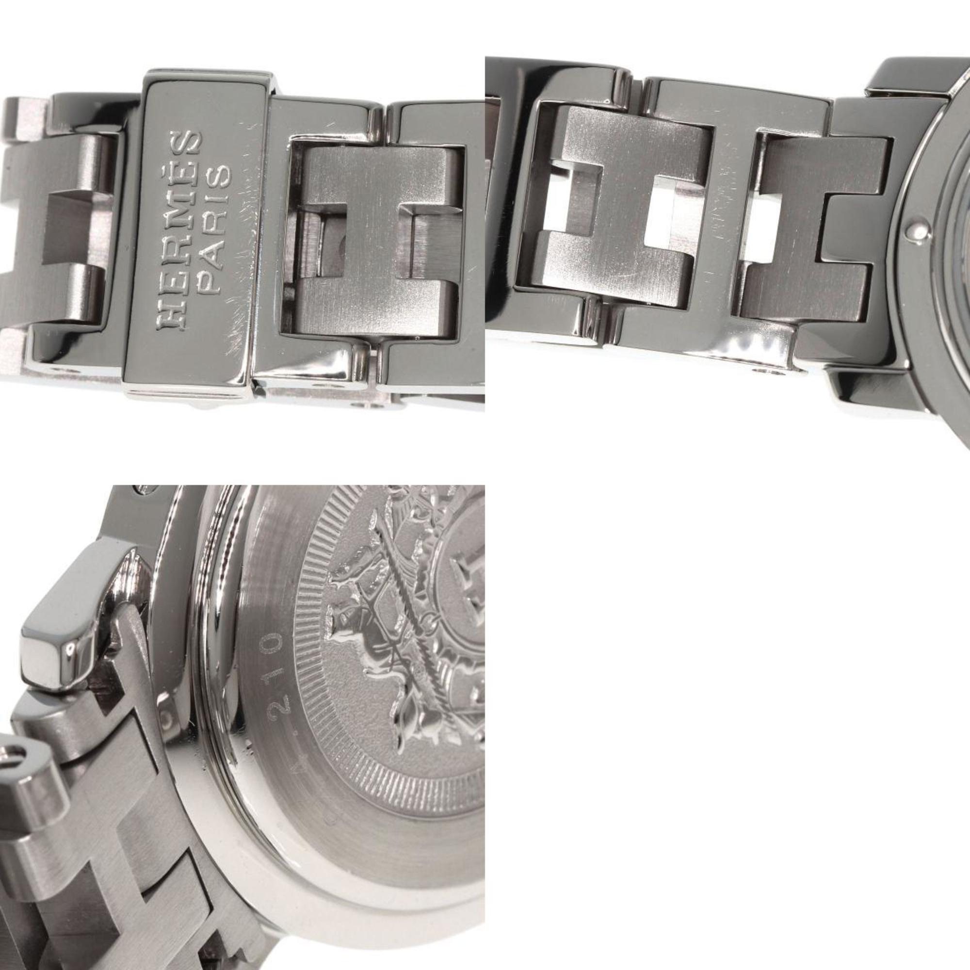 Hermes CL4.210 Clipper Watch Stainless Steel SS Ladies HERMES