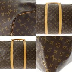 LOUIS VUITTON Louis Vuitton Monogram Keepall 55 Brown M41424 Unisex Canvas Boston Bag