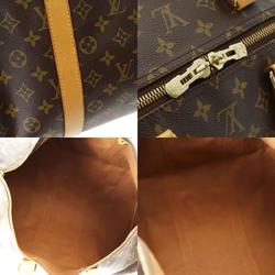 LOUIS VUITTON Louis Vuitton Monogram Keepall 55 Brown M41424 Unisex Canvas Boston Bag