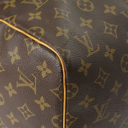 LOUIS VUITTON Louis Vuitton Monogram Keepall 55 Brown M41424 Unisex Canvas Boston Bag