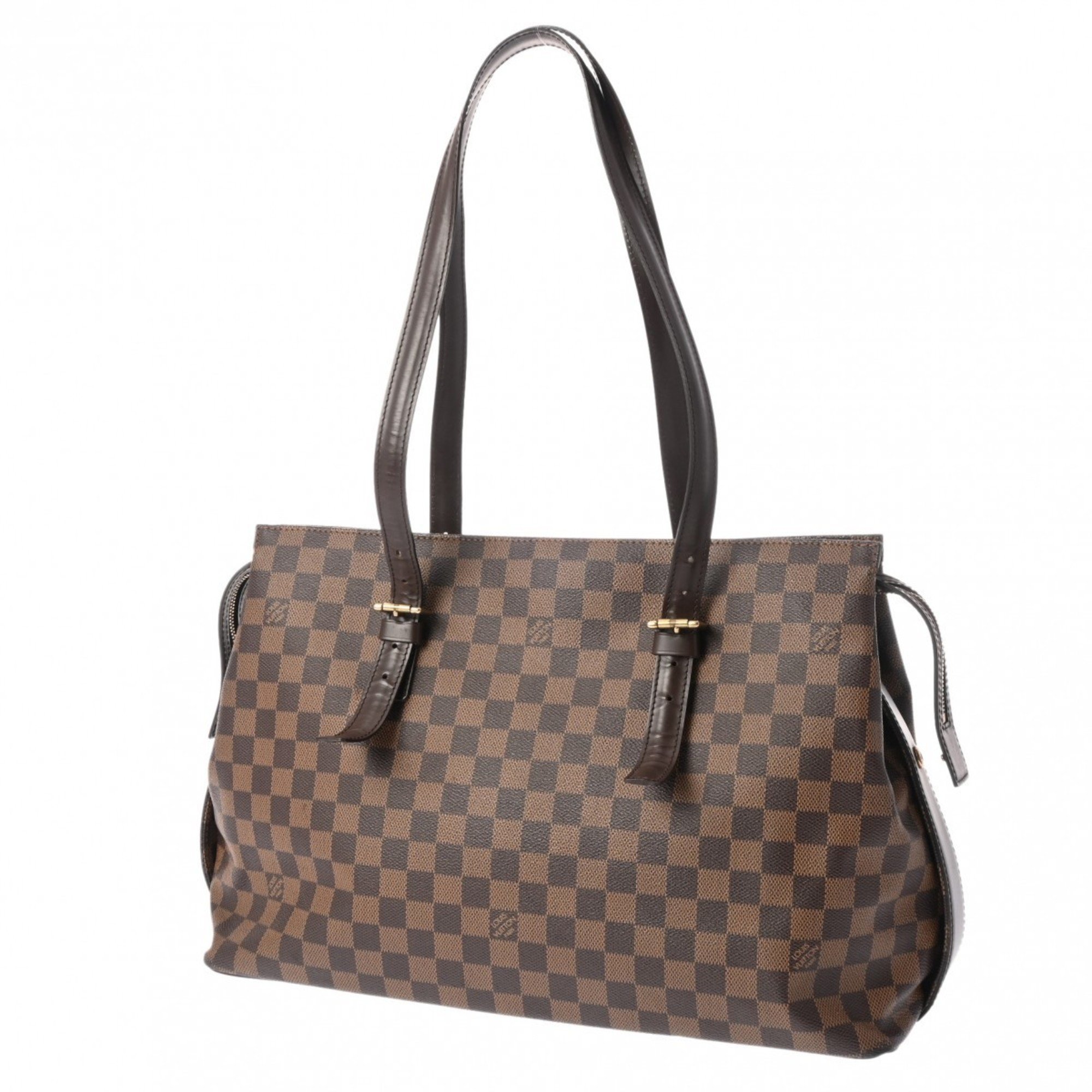 LOUIS VUITTON Damier Chelsea Brown N51119 Women's Canvas Tote Bag