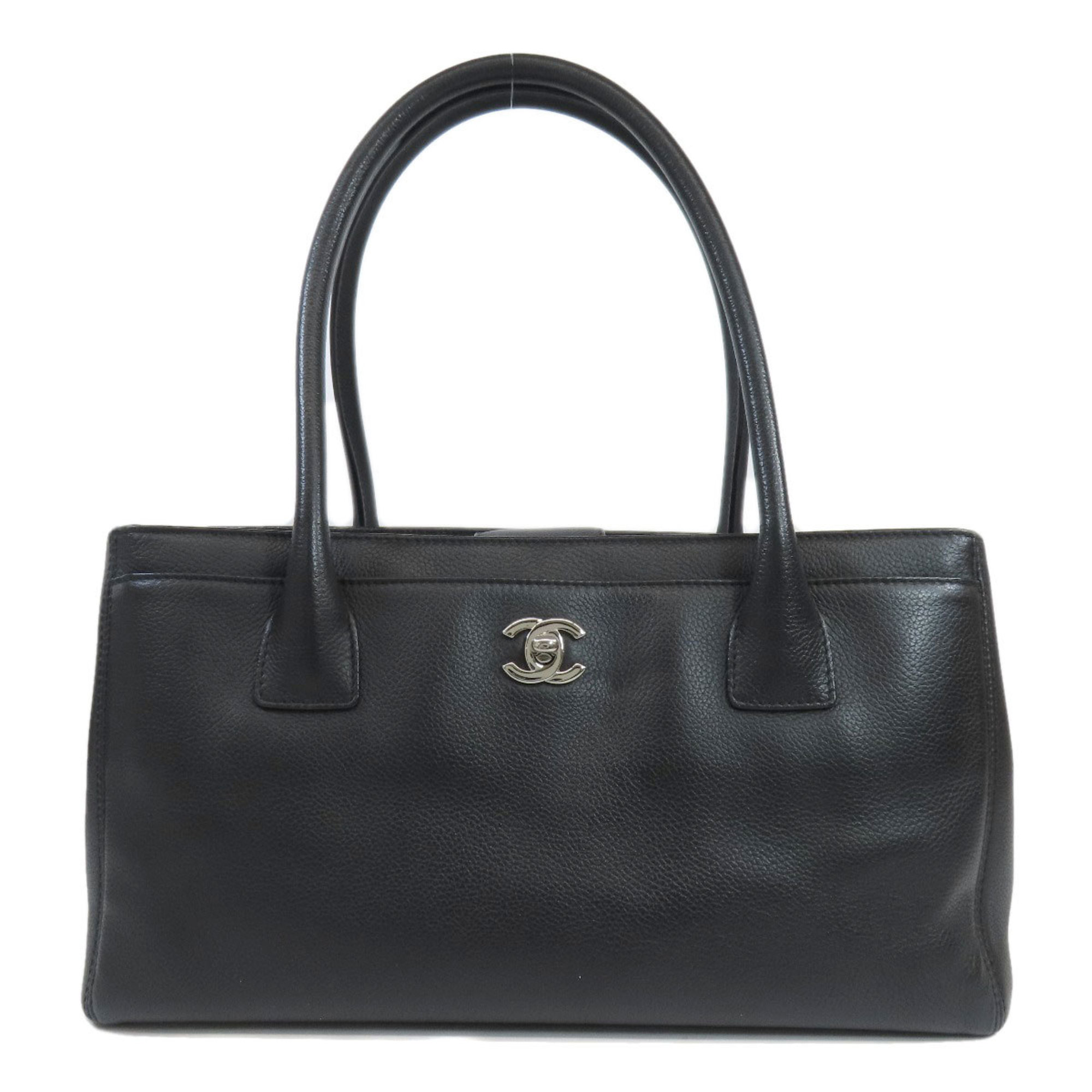 CHANEL Executive Tote Bag Calf Leather Women's