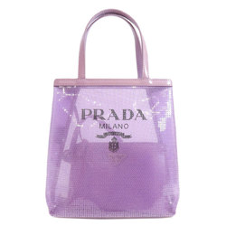 Prada Mesh Tote Handbag Sequins Women's PRADA