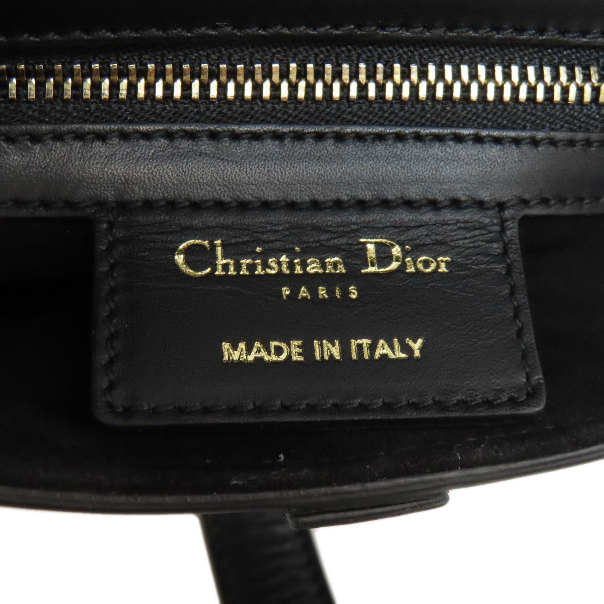 Christian Dior Saddle Bag Handbag Leather Women's CHRISTIAN DIOR