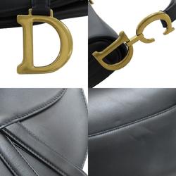 Christian Dior Saddle Bag Handbag Leather Women's CHRISTIAN DIOR