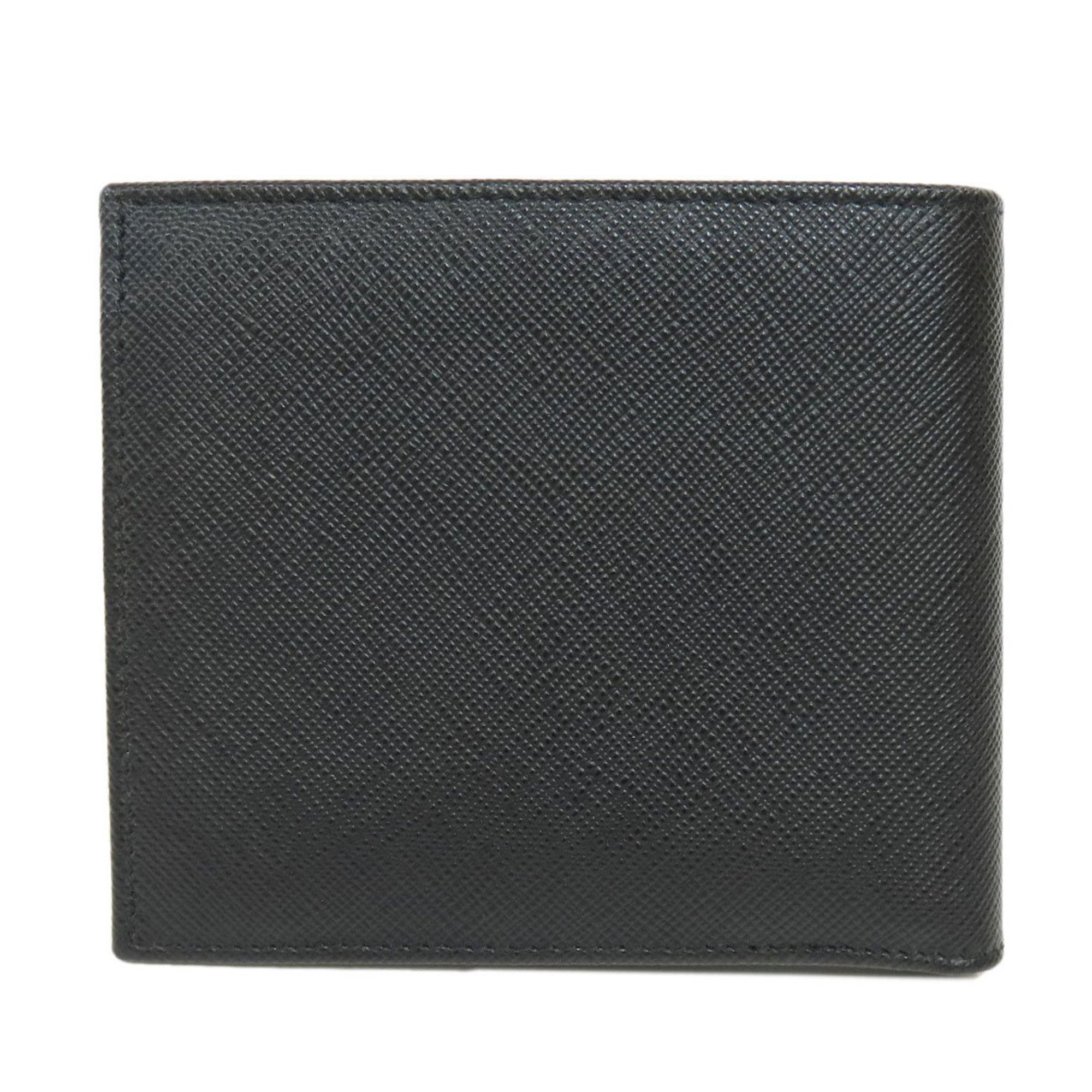 Prada Saffiano Bi-fold Wallet Leather Women's PRADA