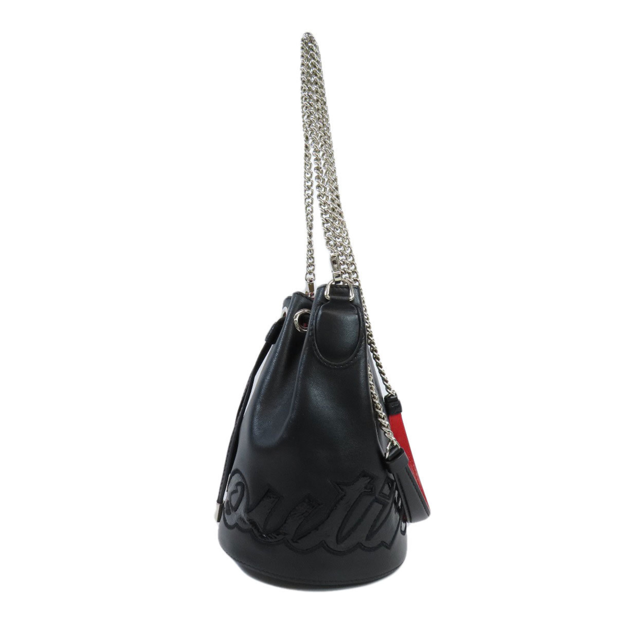 Christian Louboutin Mary Jane Bucket Shoulder Bag Calf Leather Women's