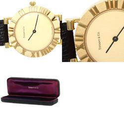 Tiffany Atlas Watch, 18K Yellow Gold, Leather, Women's, TIFFANY&Co.