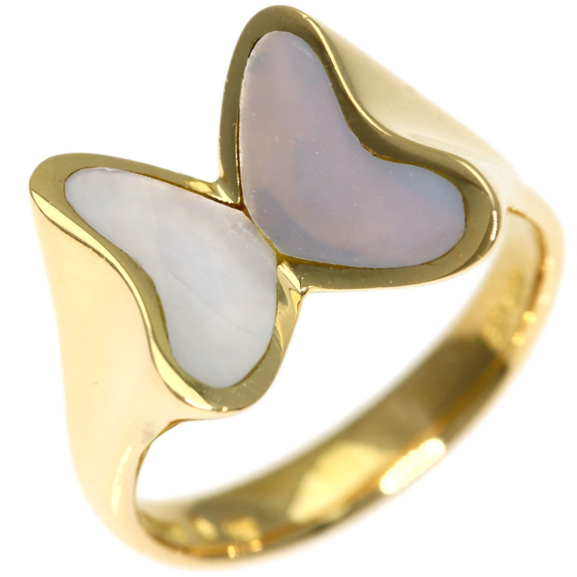 Tiffany Butterfly Shell Ring, 18K Yellow Gold, Women's, TIFFANY&Co.