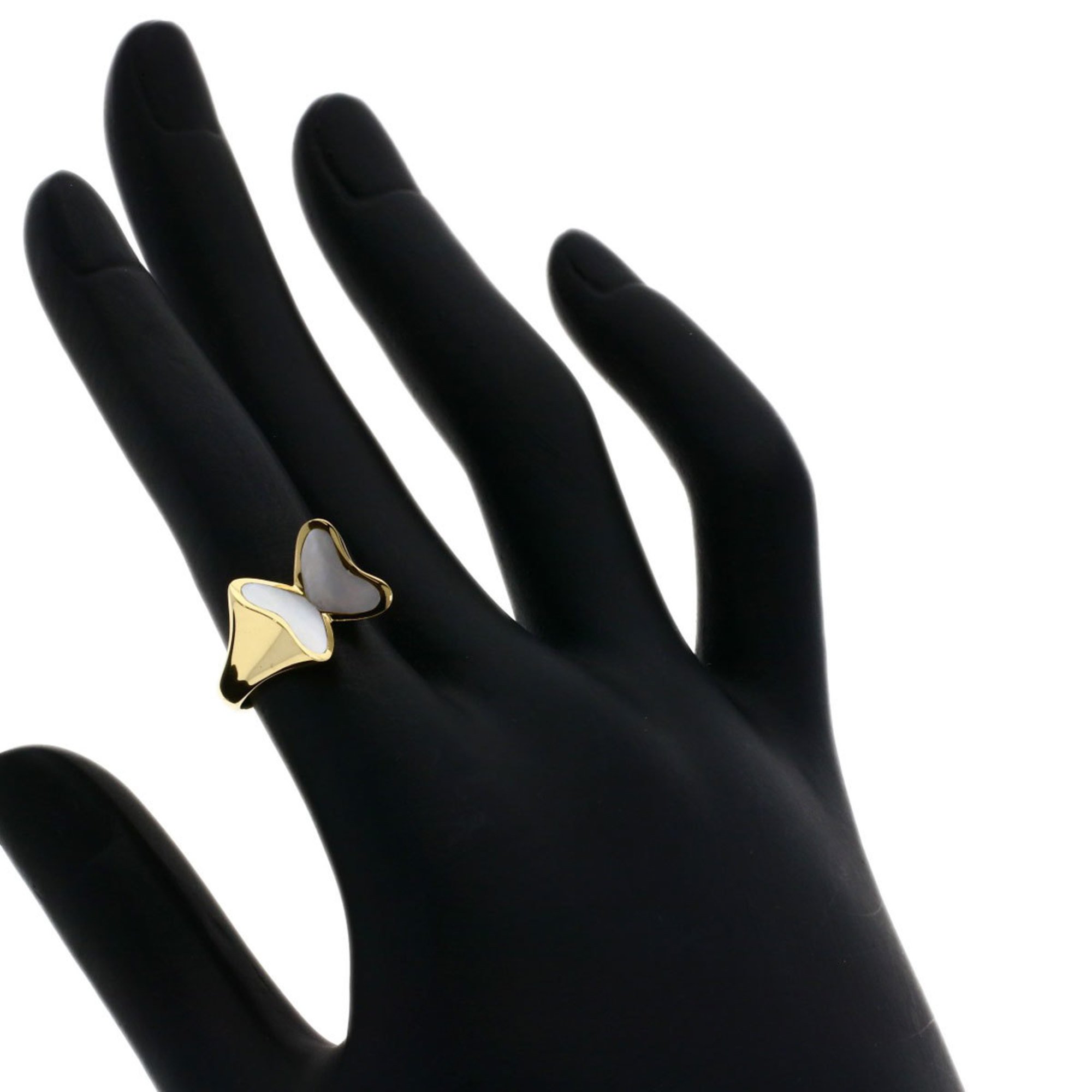 Tiffany Butterfly Shell Ring, 18K Yellow Gold, Women's, TIFFANY&Co.