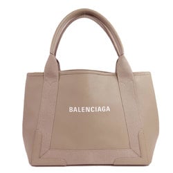 BALENCIAGA 339933 Navy Cabas S Handbag Calfskin Women's