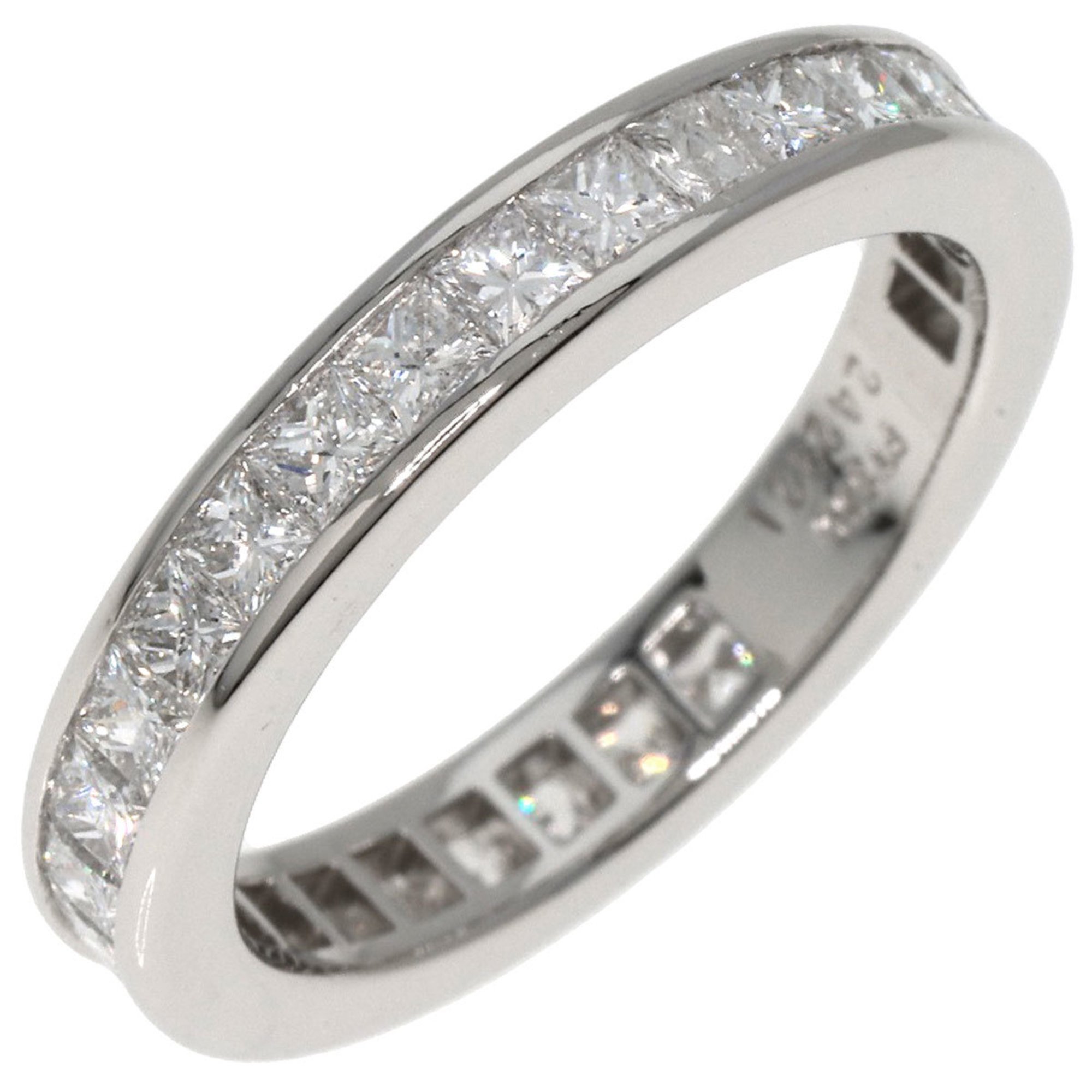 Harry Winston Princess Eternity Ring, Platinum PT950, Women's, HARRY WINSTON