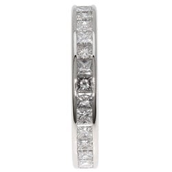 Harry Winston Princess Eternity Ring, Platinum PT950, Women's, HARRY WINSTON