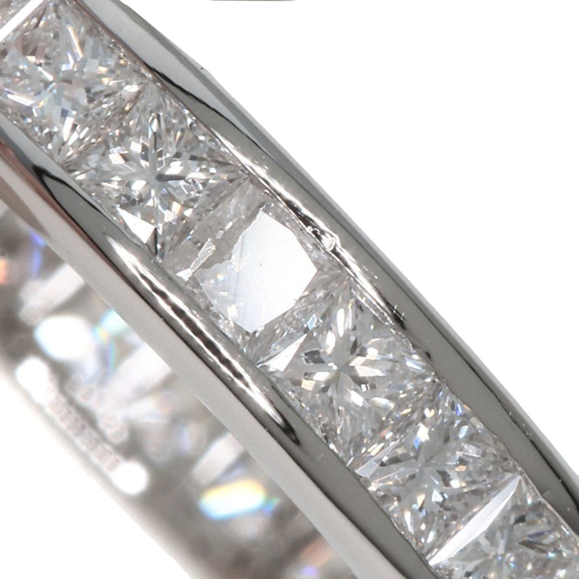 Harry Winston Princess Eternity Ring, Platinum PT950, Women's, HARRY WINSTON