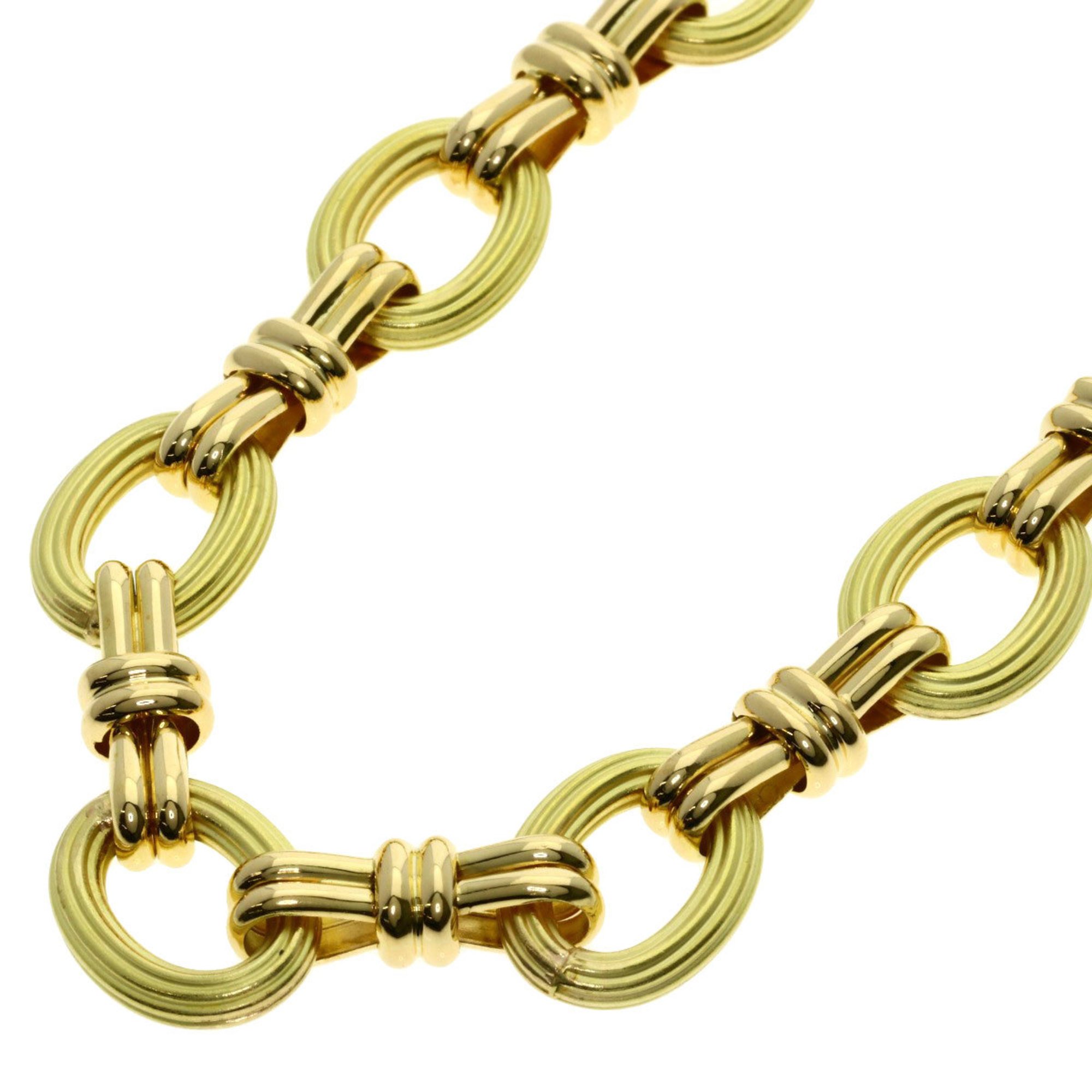 Chaumet Design Necklace K18 Yellow Gold Women's