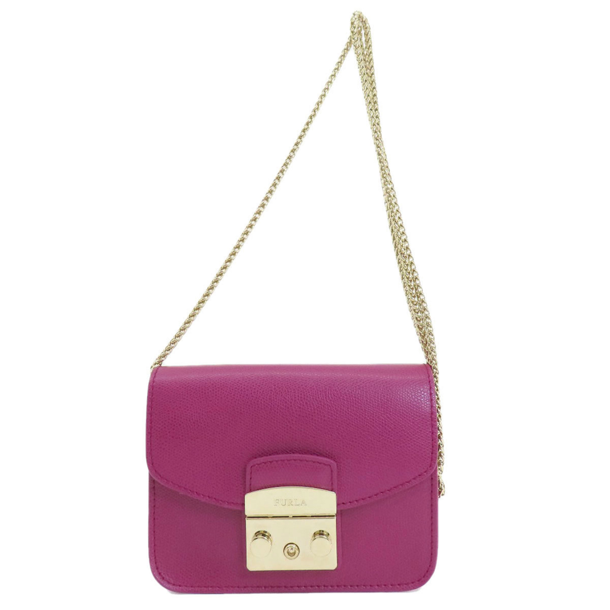 Furla Metropolis Shoulder Bag Leather Women's