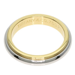 Tiffany & Co. Milgrain Ring, 18K Yellow Gold, PT950, Women's, TIFFANY